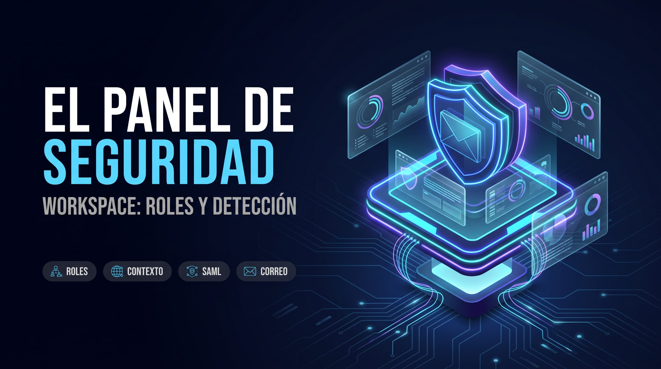 El panel de seguridad de Google Workspace: roles, detección y correo