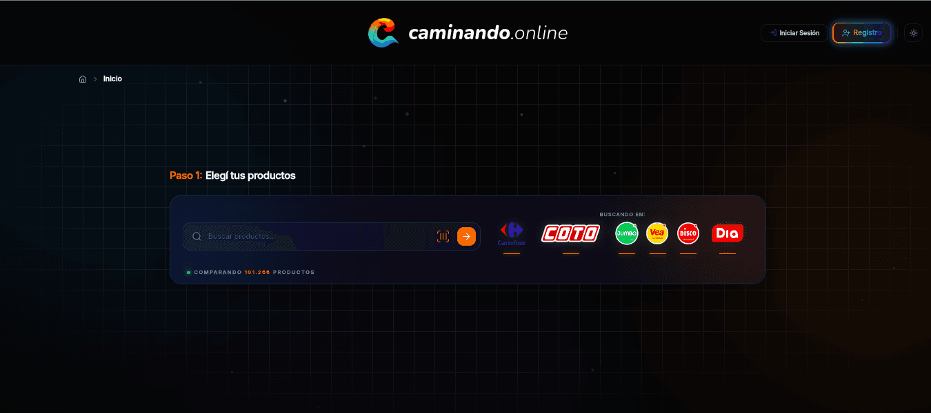Caminando.online — Comparador inteligente de precios y optimizador de compras