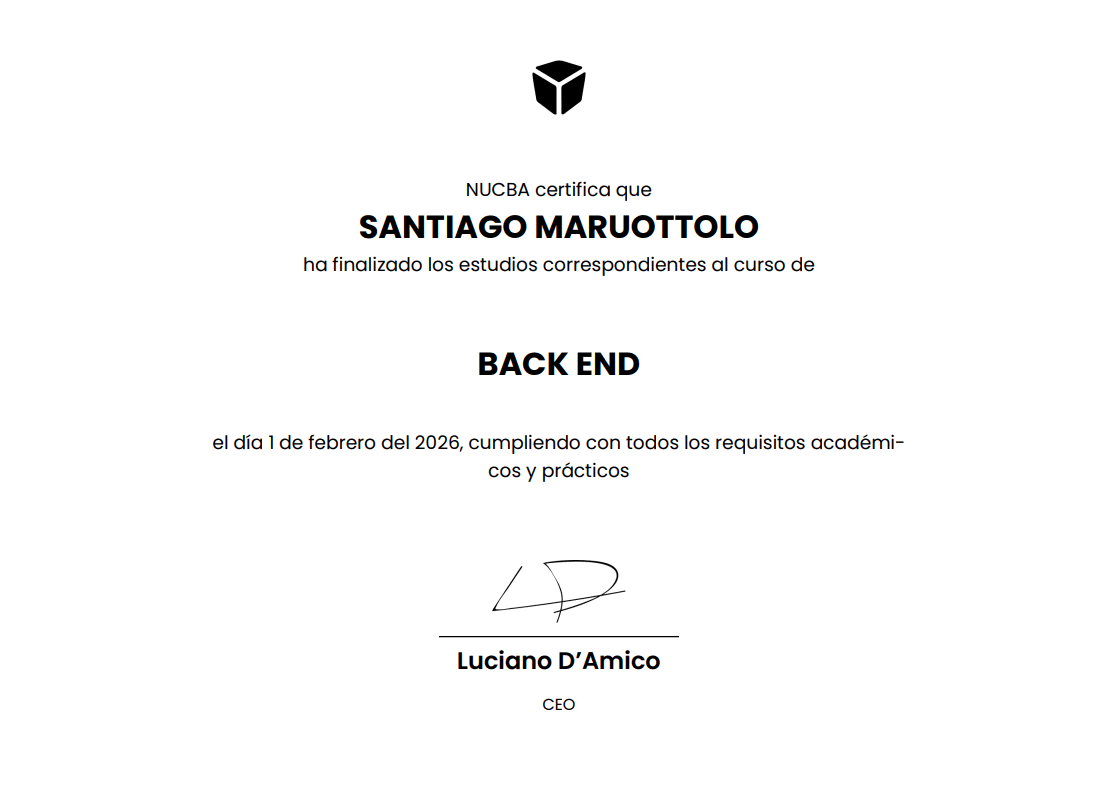 Backend: APIs y arquitecturas de servidor