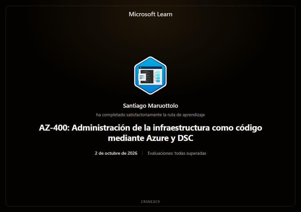 AZ-400: administrar la infraestructura como código con Azure y DSC