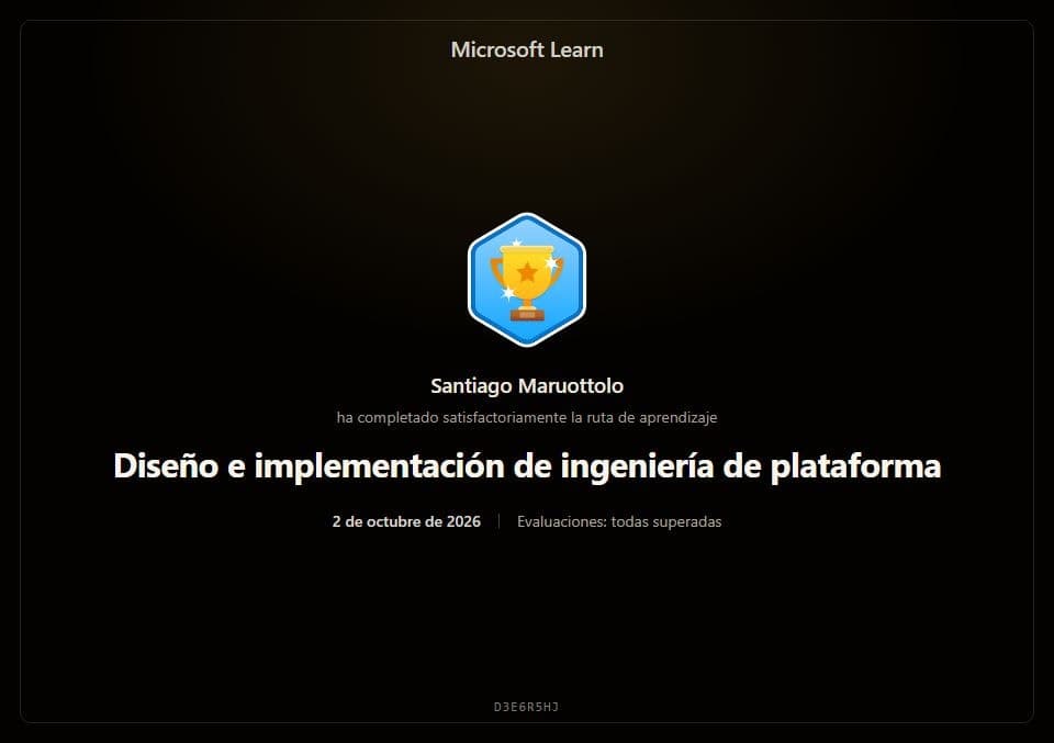 Diseño e implementación de ingeniería de plataforma